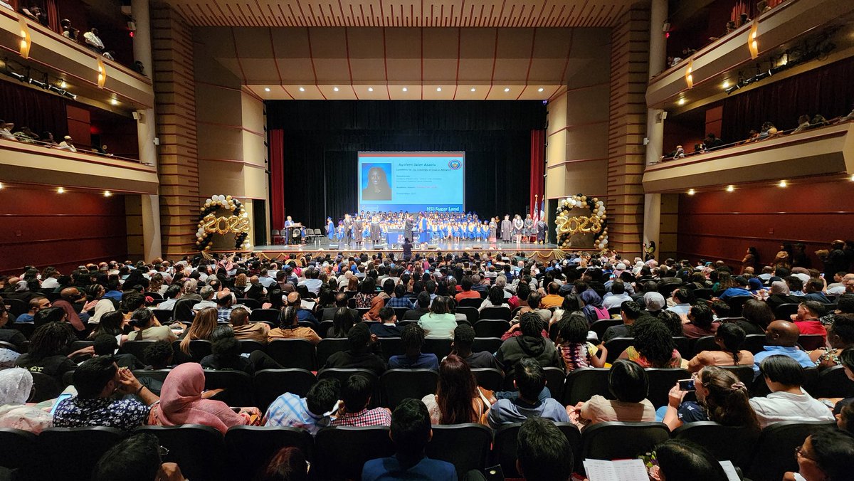 2023 Seniors of <a href="/HSI_Sugarland/">HSI Sugar Land</a> receiving their diplomas. Congrats graduates! <a href="/HarmonyEdu/">Harmony Public Schools</a>