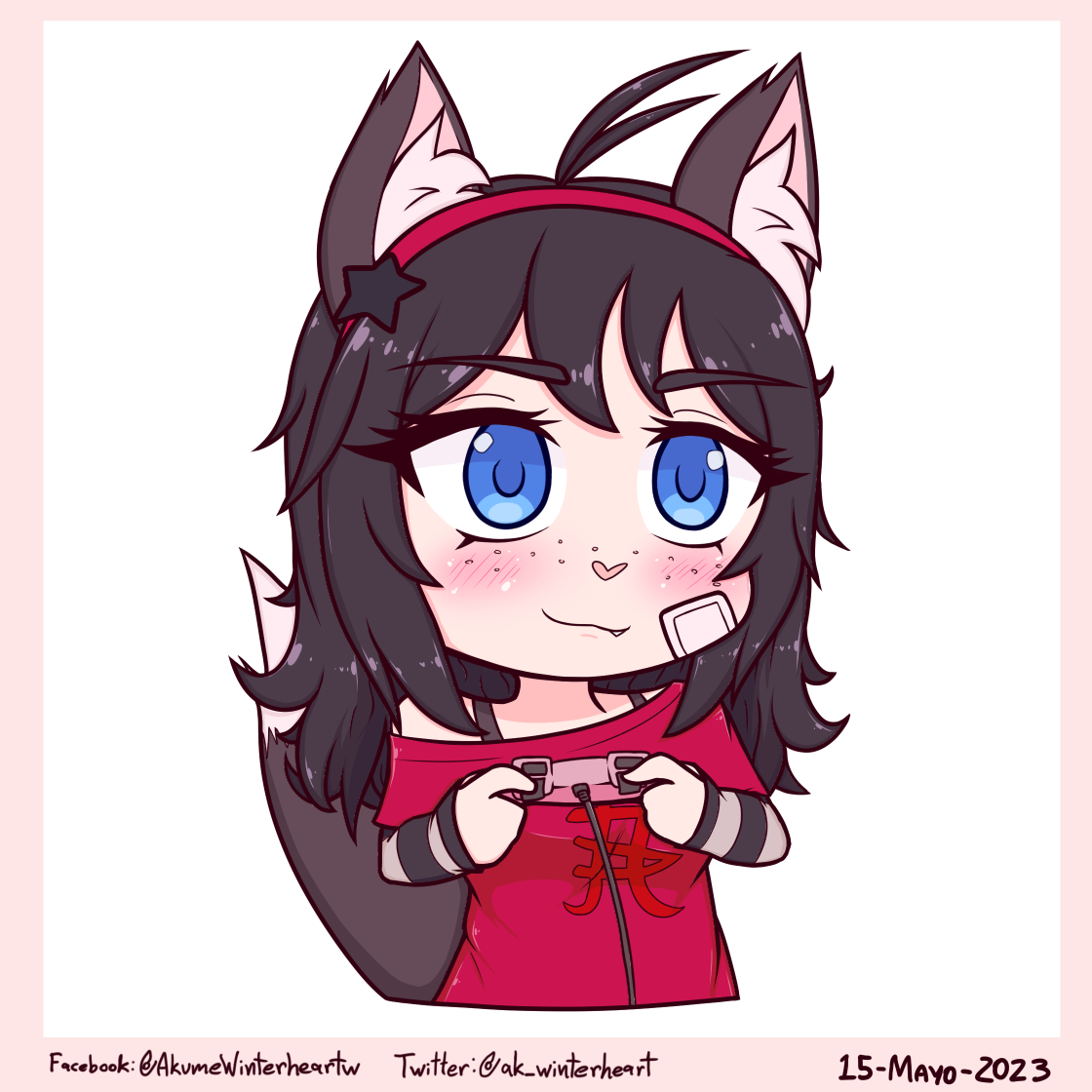 ak_winterheart's tweet photo. Que me había olvidao' de publicar por aquí éste chibicito que dibujé para mi estimada @RubiZGames la semana pasada, así que lo cuelgo ahorita, espero que les guste✨ https://t.co/3qv8gloEwQ