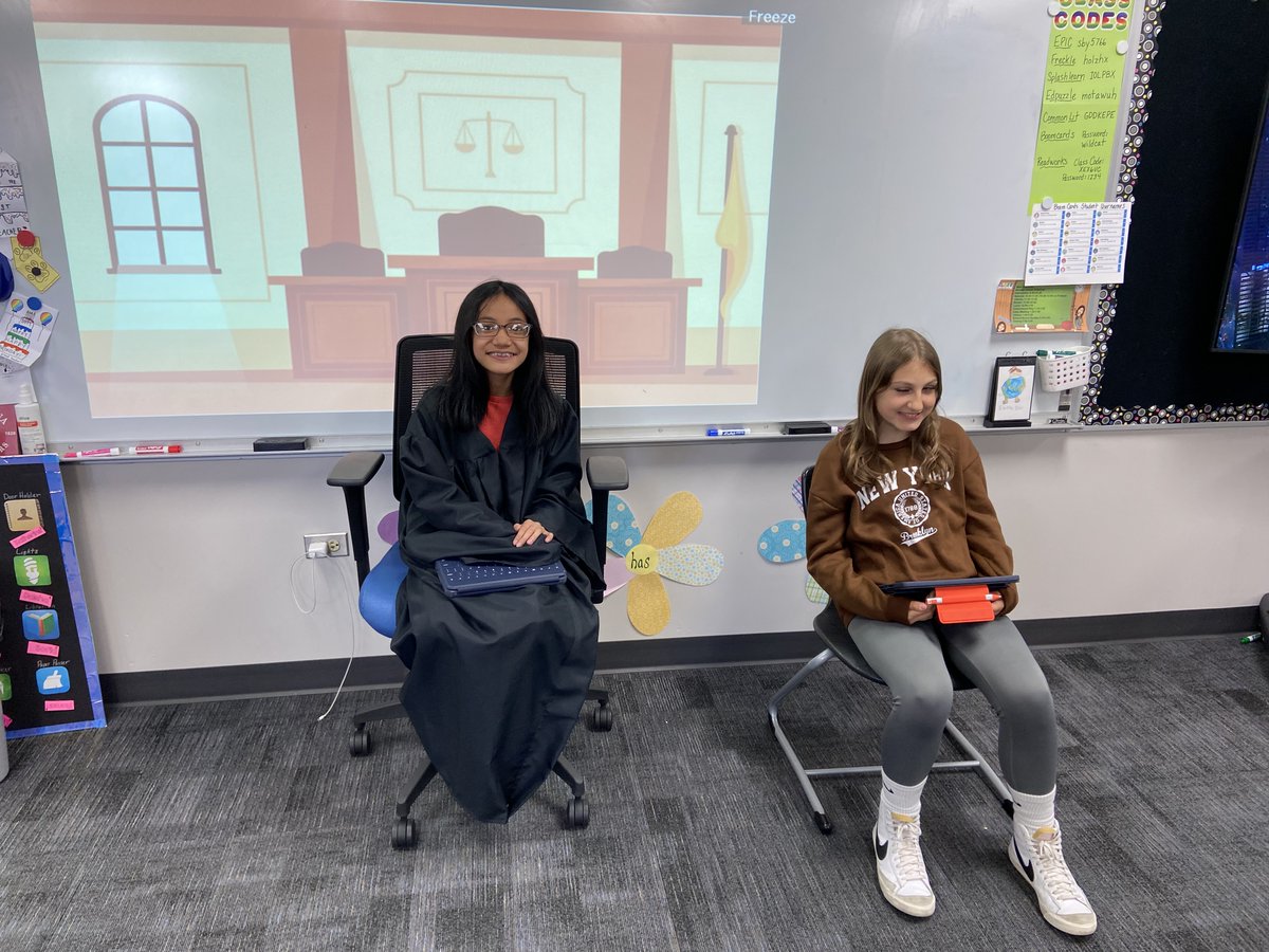 We enjoyed taking on different roles during out Mock trials of fairy tale characters! It was a great way to integrate social studies and literacy! Thanks for the idea <a href="/katieknutson426/">Katie Knutson</a> #inspire96