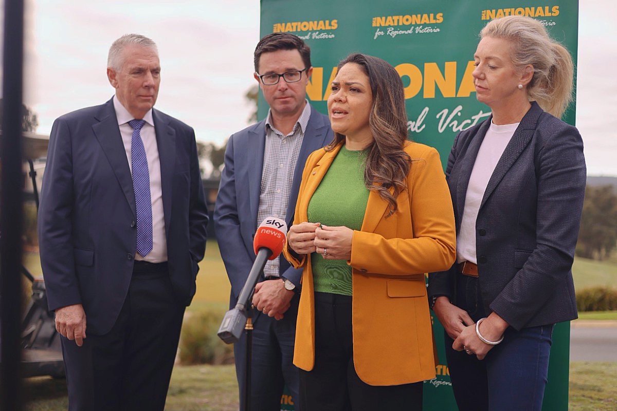 Jacinta Nampijinpa (@jnampijinpa) on Twitter photo Created <a href="/TheNationalsVic/">Nationals Victoria</a> history with <a href="/senbmckenzie/">Senator The Hon. Bridget McKenzie</a> this morning as the entire conference room of delegates vote to OPPOSE the divisive Voice to Parliament.
The more people learn about the Voice the more they’ll vote No! Created <a href="/TheNationalsVic/">Nationals Victoria</a> history with <a href="/senbmckenzie/">Senator The Hon. Bridget McKenzie</a> this morning as the entire conference room of delegates vote to OPPOSE the divisive Voice to Parliament.
The more people learn about the Voice the more they’ll vote No!