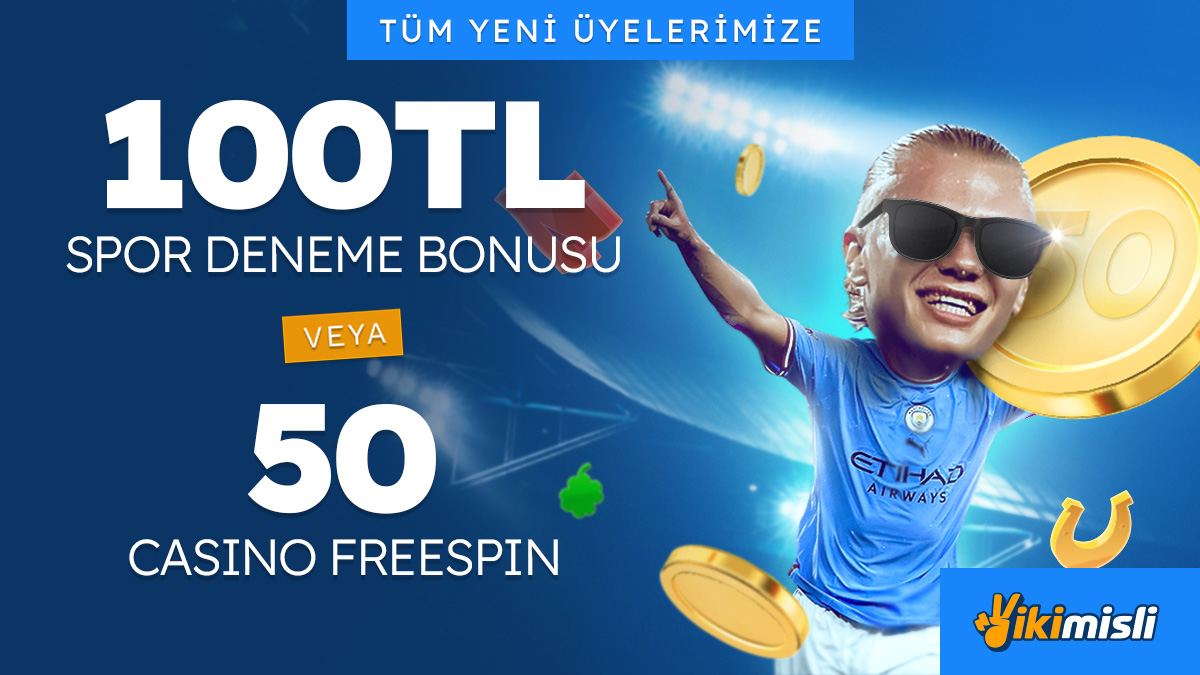 🎁 Tüm yeni üyelerimize hediye!

ikimisli üyeliği oluştur; ister 🏆 100₺ spor deneme bonusu, ister 🎰 50 freespin kazan!

Hemen üye ol, macerayı başlat! ⚡️

ikimisli: mislilnk.com/guncel

#ikimisli #DenemeBonusu #Freespin