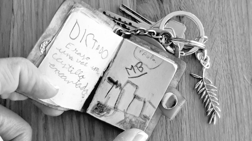BotranPaola's tweet photo. Me he comprado el llavero de la derecha para no olvidar que todo empezó con el de la izquierda #Cannes2023 #WhenNothingGoesRightGoLeft #AuRevoir #BackHome @mdf_cannes https://t.co/0xwv8RhZQS