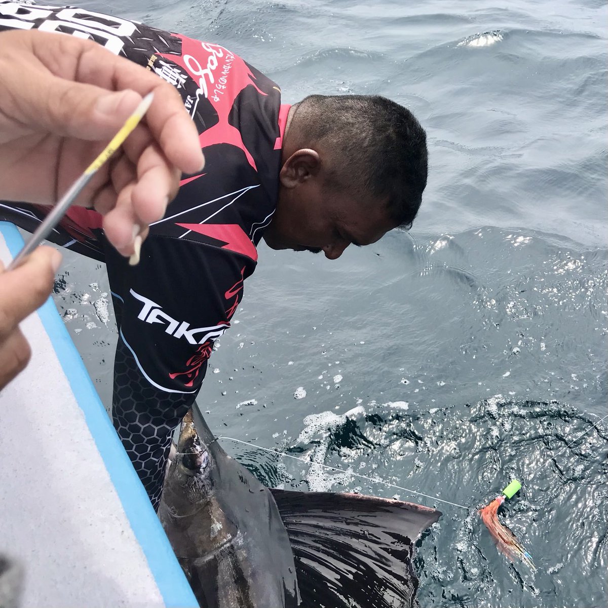 SailfishRompin's tweet photo. Ready to tag a fly caught sailfish #flyfishingasia https://t.co/ispMaXPPAY