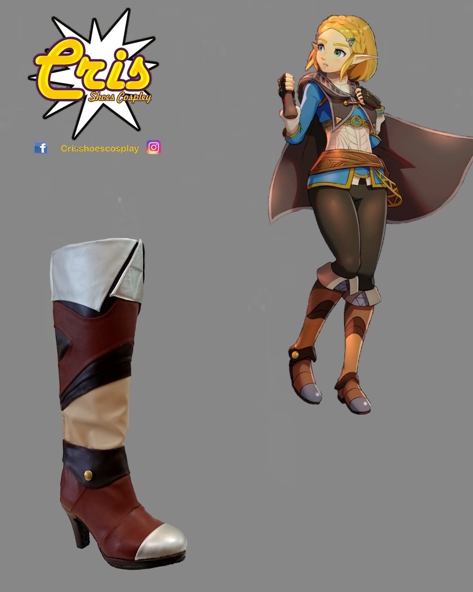 Personajes Zelda y link calzado para cosplayers