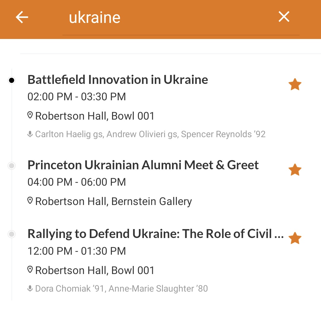Progress: Ukraine at #PrincetonReunions Three events