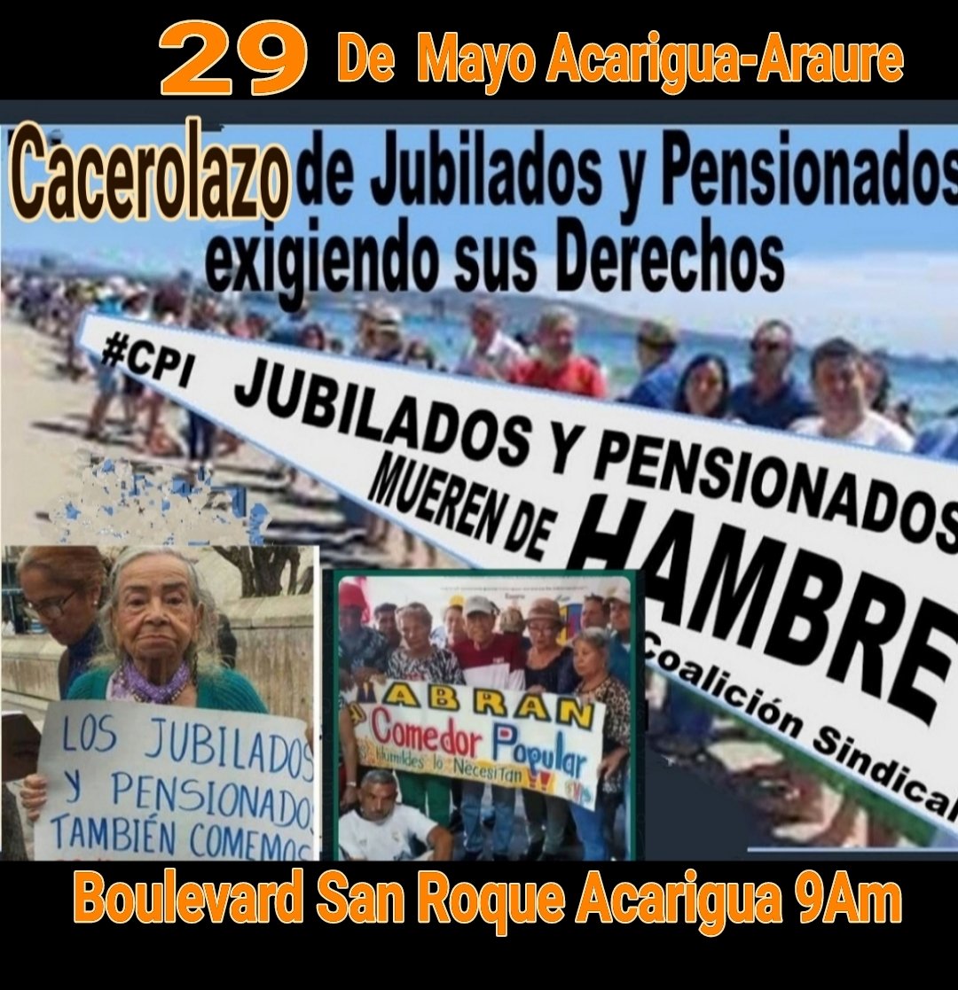 El #29May Los bonos aprobados por Maduro son un Decreto de Guerra a Muerte a millones de jubilados, pensionados y activos tienen unas #Lluvias  de rechazo porque eliminan Salario,Vacaciones,aguinaldo,convención colectiva, prestaciones sociales al violar Art80,89,91,92,104 de CRBV