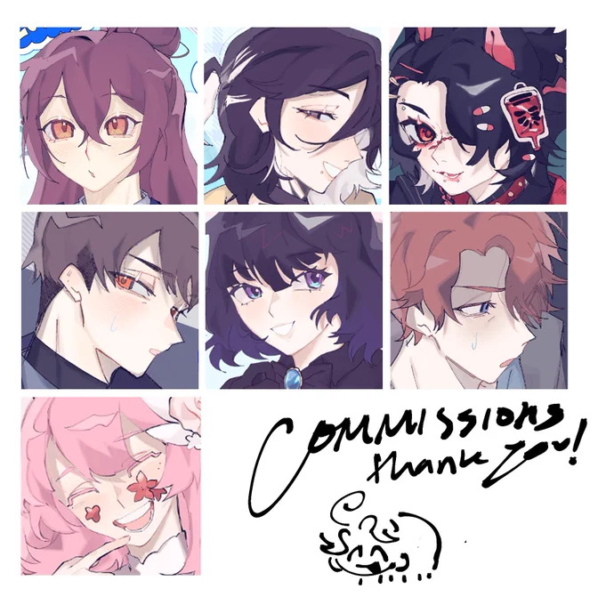 LAST BATCH COMPLETED !! thank you to all my commissioners 4 being patient w me.. !! <3 new comms comin up in june!