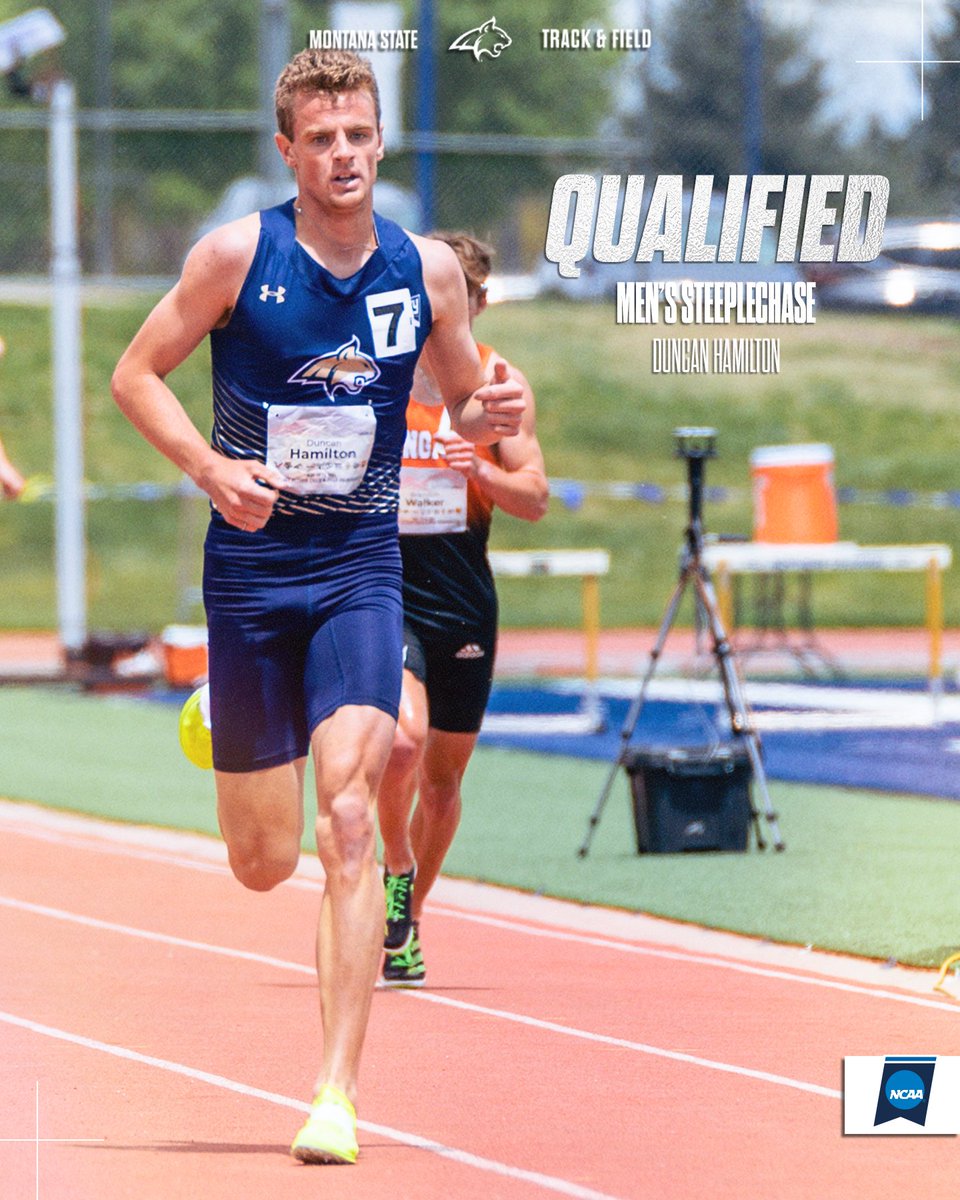 MSUBobcatsTFXC's tweet image. Clocking in the fastest time in the WORLD this year, along with SECOND fastest in NCAA history ... Duncan Hamilton qualifies with 8:16.23 in Men's Steeplechase!
