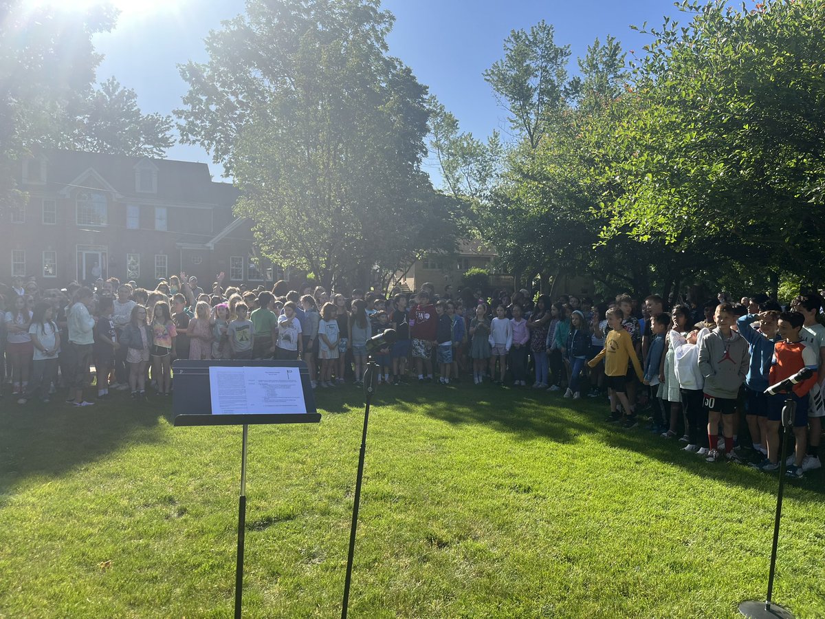 Today we started our day with our Flag Lowering Ceremony.  It was an emotional moment for me.  Our community makes me so proud. 💙🐳