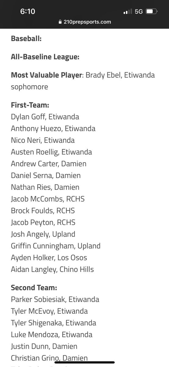Aidan Langley (@aidanlangley11) on Twitter photo Blessed to have received 1st Team All Baseline League for the 2023 season.
League Stats:
4 GS, 8 GP
32.2 IP
2.14 ERA
35 K’s (2nd in League)
10 BB
<a href="/APUBaseball/">APUBaseball</a> <a href="/SoCalBirds/">So Cal Birds (Baseball Training Academy)</a> <a href="/jerrypena77/">Jerry Peña</a> Blessed to have received 1st Team All Baseline League for the 2023 season.
League Stats:
4 GS, 8 GP
32.2 IP
2.14 ERA
35 K’s (2nd in League)
10 BB
<a href="/APUBaseball/">APUBaseball</a> <a href="/SoCalBirds/">So Cal Birds (Baseball Training Academy)</a> <a href="/jerrypena77/">Jerry Peña</a>
