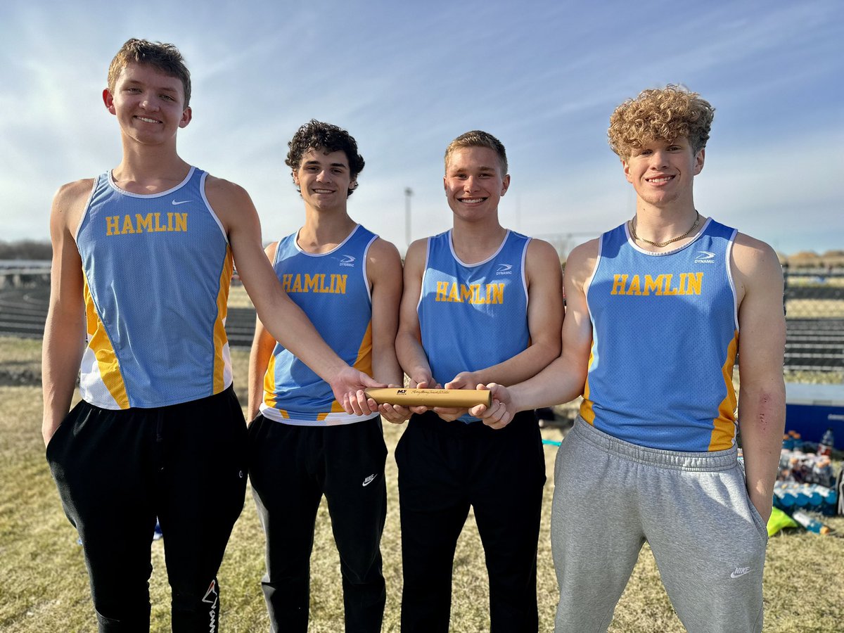 Congrats to our 1600 M Relay team for qualifying for tomorrow’s final at the State Track Meet!