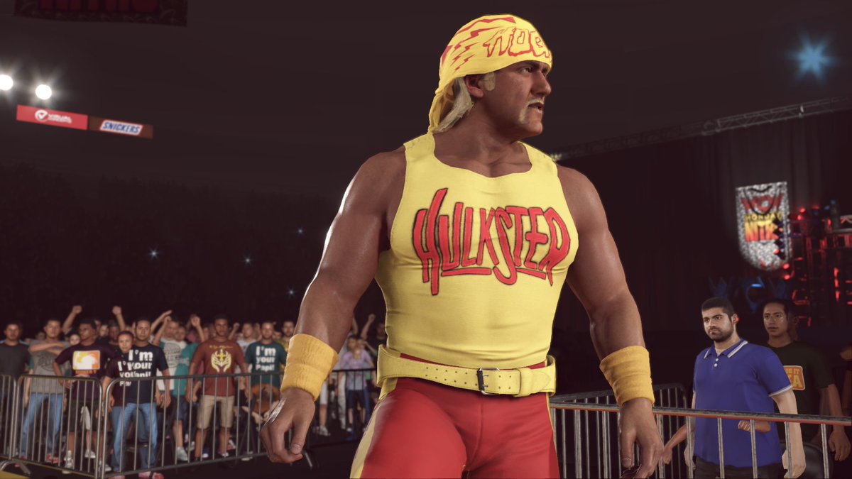 Very Proud of this one!:
Hulkamania! Collab with @RaZaBack2021 
Attires: Japan, American-Made, WWF and WCW(x2)
Shout out to @eXecutionerX91 for his assistance with the texture, and @catchomania for lending us attires
Tags: Raza, HulkHogan, DNi 
Hope you guys enjoy! #WWE2k23 #WWE