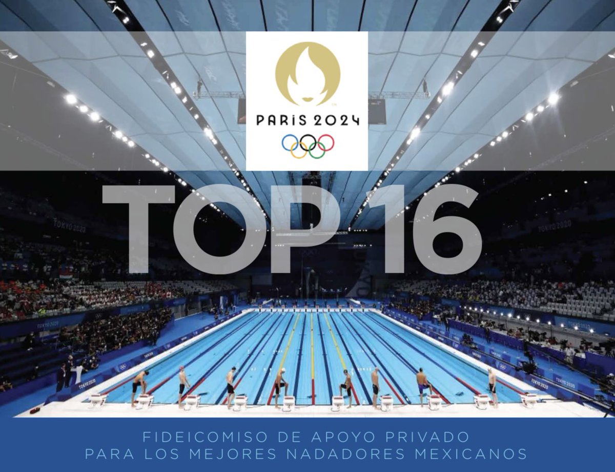 🏊🏻‍♀️🏊🏻‍♂️A propósito de 𝗧𝗼𝗽 𝟭𝟲, ya está disponible el link en donde se pueden hacer aportaciones

👉🏻 donadora.org/campanas/top-16

El Fideicomiso busca brindarle apoyo y las herramientas necesarias a los mejores nadadores de México🇲🇽 en busca del sueño Olímpico de <a href="/Paris2024/">Paris 2024</a>