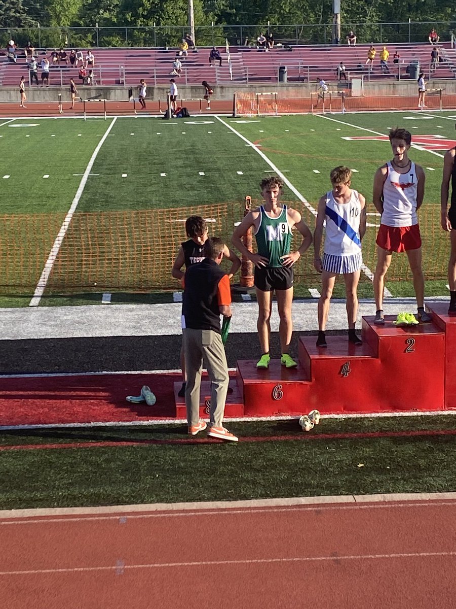 ArrowsTrack's tweet image. Parker Jackson wrapped up his record-setting season tonight at the Regional Championships, finishing 8th in the 1600m Run and making Podium. Congrats on a great season!