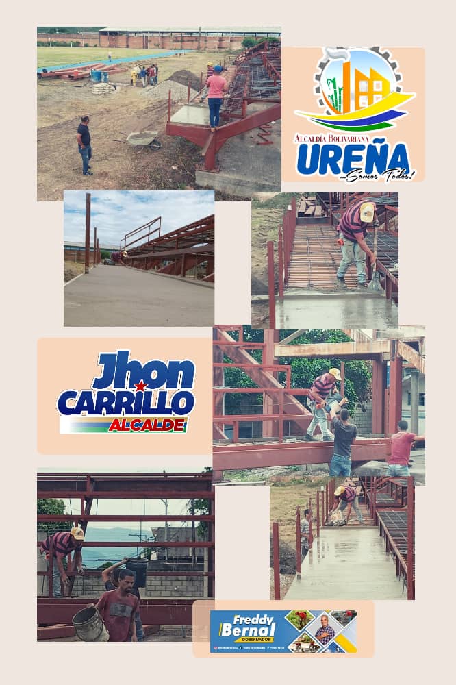 Sigue avanzando los trabajos en el estadio Orlando Mora Figueroa "Polideportivo El Caney" en su segunda fase  construcción del segundo módulo de las graderías.
Gracias al apoyo del gobernador <a href="/FreddyBernal/">Freddy Bernal</a>.
Nuestro compromiso es con el pueblo.
<a href="/MunicipioUrena/">COMUNICADOR CLAP_PEDRO MARIA UREÑA</a>
<a href="/NicolasMaduro/">Nicolás Maduro</a>