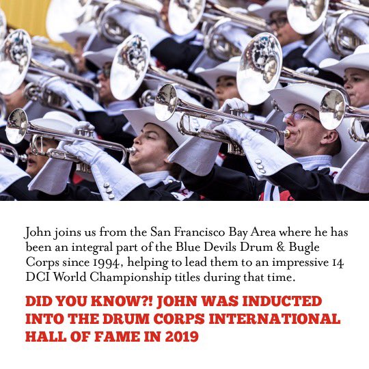 ShowbandCS's tweet photo. Introducing… 🥁📣🥁📣

John Meehan as the next Director of the Calgary Stampede Showband!

#CSShowband #CalgaryStampede #YYC #YYCArts #CommunitySpirit #DCI2023 #MarchingBand #BDWorld #DCI @DCI https://t.co/mZQffPJ0J6