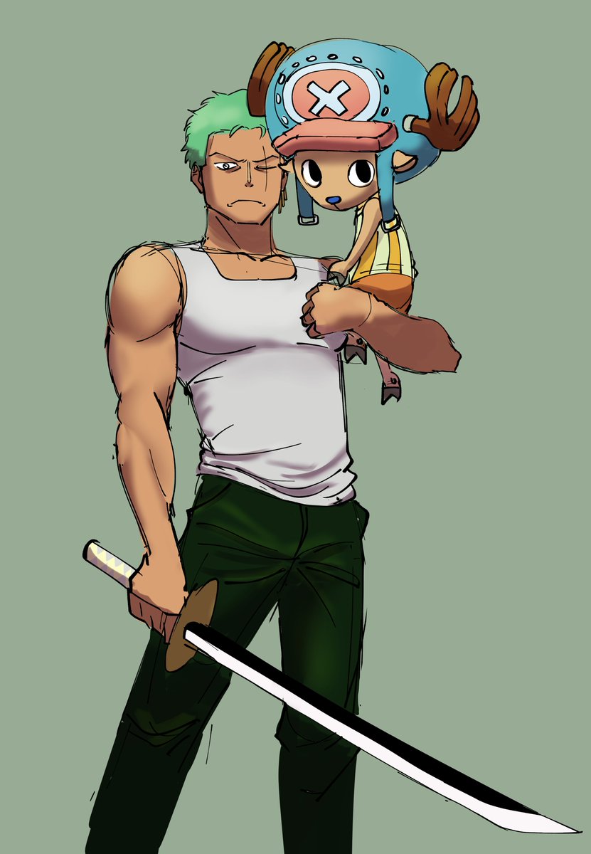 father and son #zoro #chopper #ONEPIECE