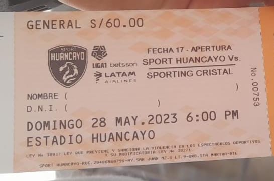 Y nos vamos a Huancayo 🎽💙

#FuerzaCristal