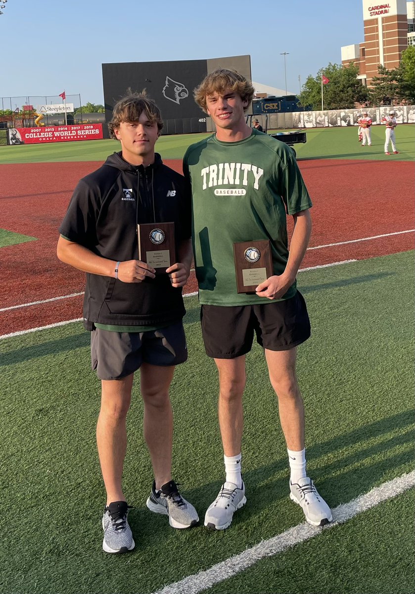 Congratulations Jake Schweitzer and Kyle Campbell on being named to the 7th Region all tournament team tonight.☘️⚾️