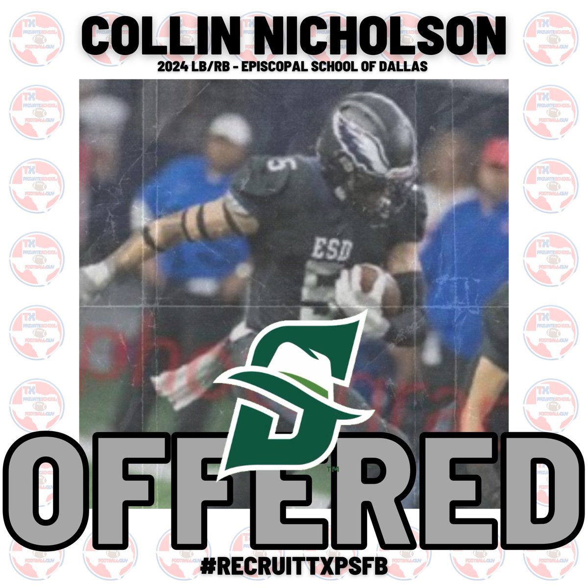 🚨 OFFER ALERT 🚨 @ESDFootball_ 2024 Athlete, @CollinNichols20 _ reported a D1 offer earlier today from @StetsonFootball ! The Hatters know how to #RECRUITTXPSFB