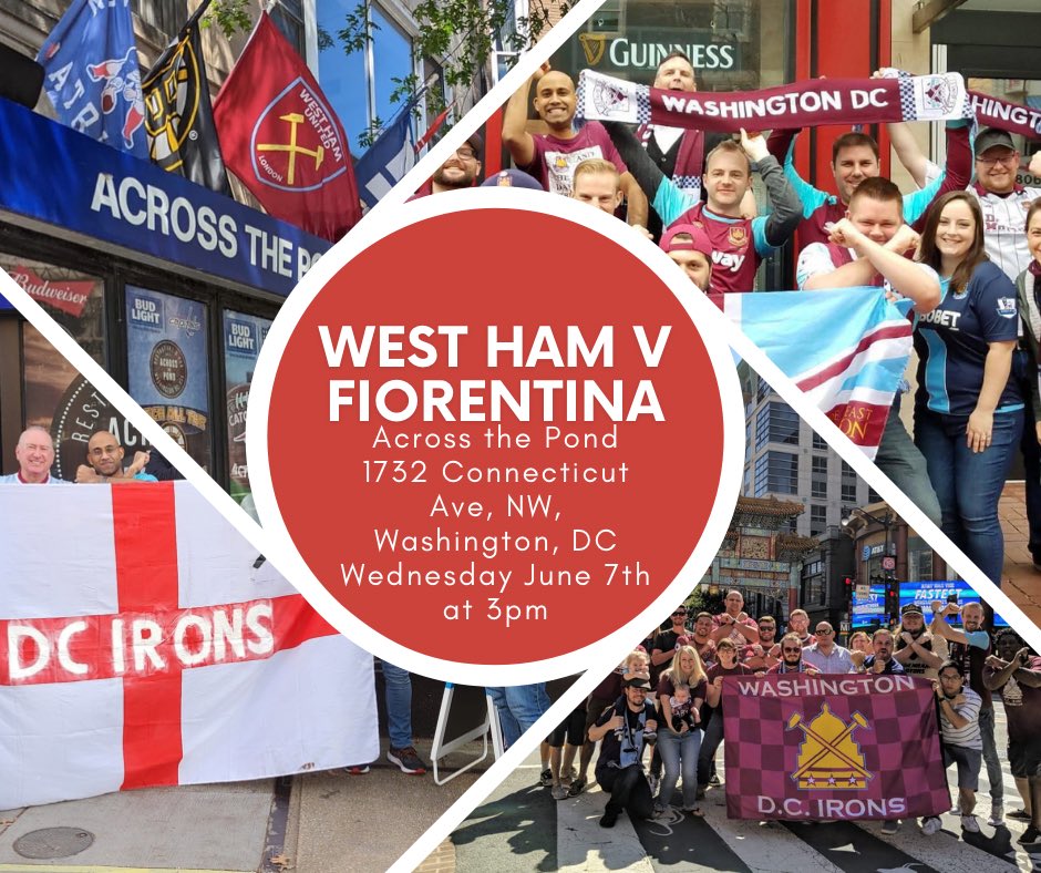 Washington D.C. Irons (@dc_irons) on Twitter photo <a href="/WestHam_US/">West Ham United US</a> @europacnfleague For anyone in Washington, DC join us at <a href="/acrosstheponddc/">Across the Pond Restaurant & Pub</a>. Looking to make a day/night of it. Some have hotels booked at The Ven. Some will also be sending lots of photos from Prague. Massive game. Hope Hammers fans across the US get out and watch this match ⚒ <a href="/WestHam_US/">West Ham United US</a> @europacnfleague For anyone in Washington, DC join us at <a href="/acrosstheponddc/">Across the Pond Restaurant & Pub</a>. Looking to make a day/night of it. Some have hotels booked at The Ven. Some will also be sending lots of photos from Prague. Massive game. Hope Hammers fans across the US get out and watch this match ⚒