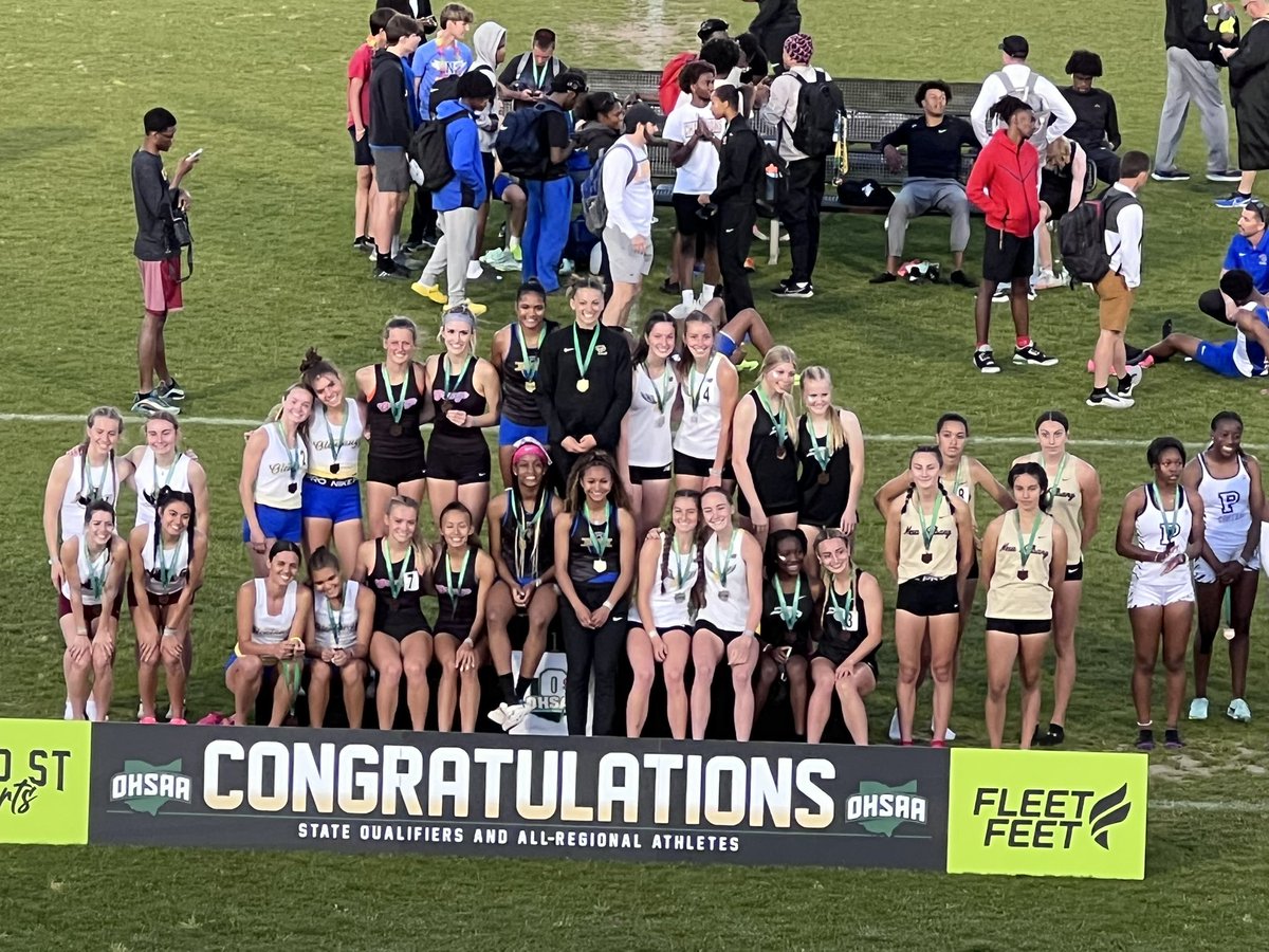OOHSTandF's tweet photo. Congrats to the Girls 4x400m team breaking the school record with a 3:53 to place 3rd in the region and advance to state! Congrats to @brooke_chapman4 @avako24 @mobrien_05 @abigailwells04 ! https://t.co/JAVJYJgha1