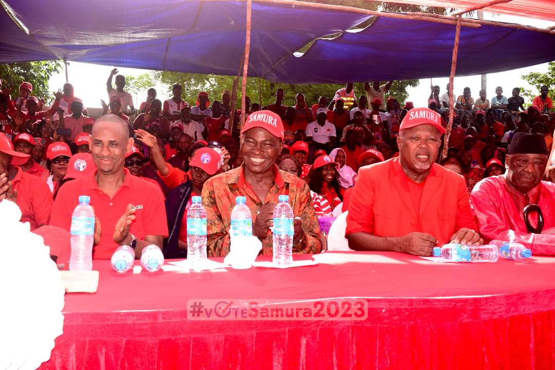 redandready2023's tweet photo. Today Kambia was very red. @samurakamara201 the next President of Sierra Leone come June 24th. #Ready2Lead #RedandReady2023 #APCBackToPower2023 #WanSalone #SaloneTwitter https://t.co/9XgFXuf4I4