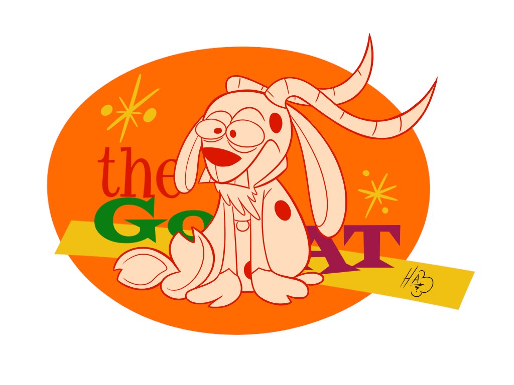 Screamin' goats arise!

It's been quite a while since I posted here.

#goat #thegoat #thegreatestofalltime #animals #atomicage #midcenturydesign #logodesign #logo #1950s #1960s #retrostyle #cartoonart