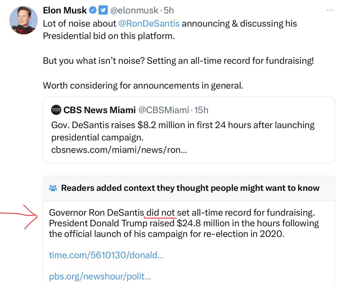 Did Elon just get fact-checked on Twitter??? 😂😆🤣🤣🤣🤣 #ElonMusk #Twitter #FactChecking #RonDeFascist #Billionares #RepublicansAreDestroyingAmerica #FinishTheJob #VoteBlueEveryElection #BidenHarris2024