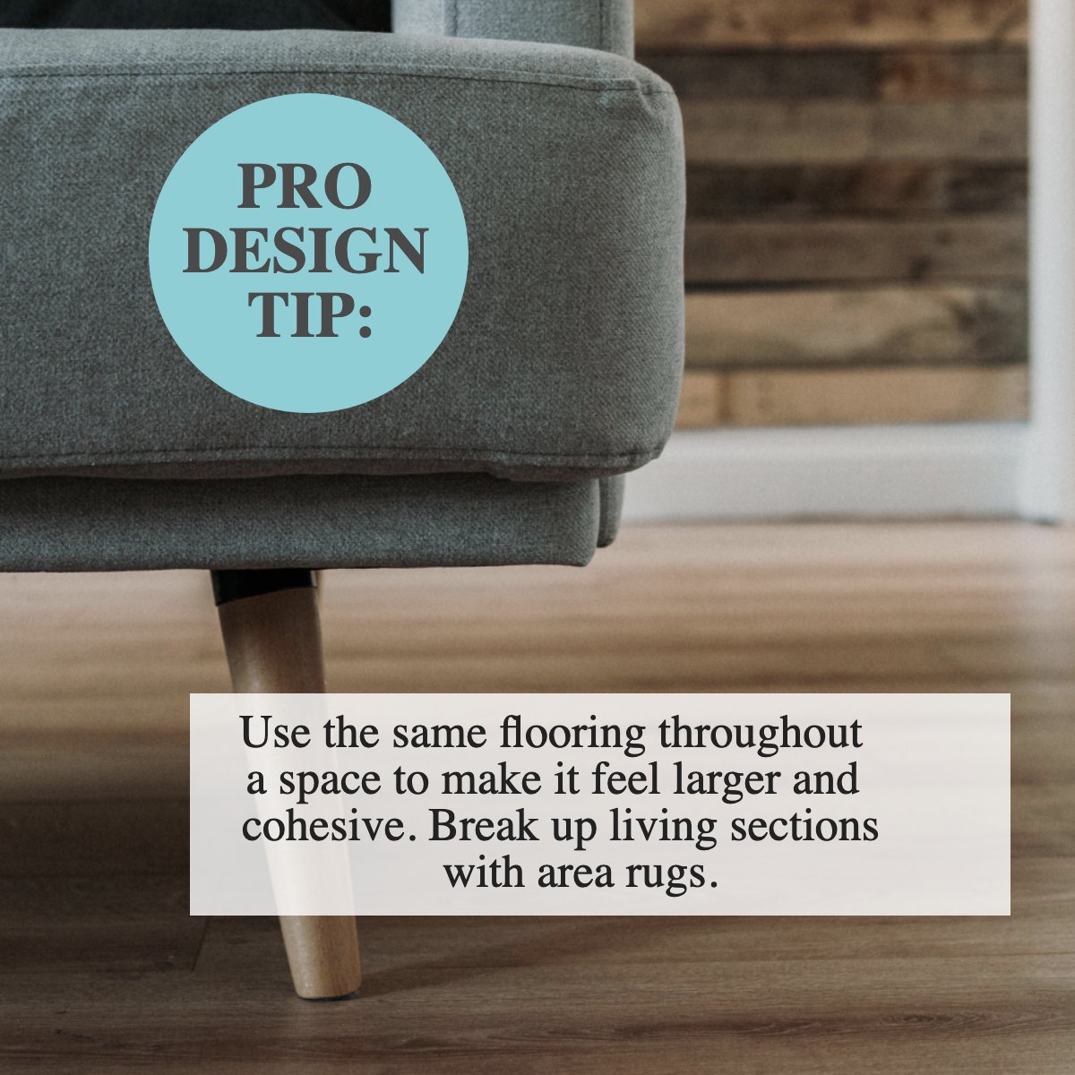 PRO DESIGN TIP:

Did you know you can a space feel larger just by using the same flooring? 
⚒️

#didyouknow    #protip    #desingpro    #flooring    #rugs
#schy #schyrealtor #Realestateinvesting #fresno #fresnorealestate #buyrealestate #californiarealestate