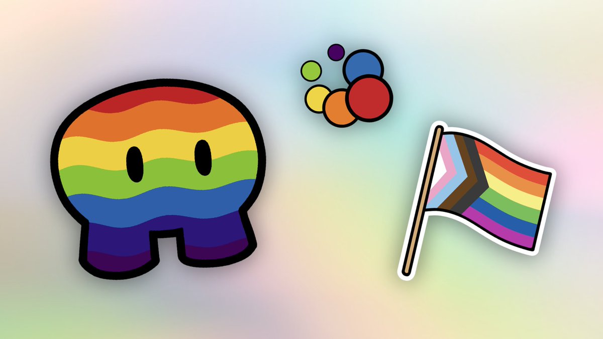 gimkit's tweet photo. 🏳️‍🌈 Everybody is welcome.

A new Gim, trail, and (free) sticker are now available in the Item Shop to celebrate Pride Month!

These cosmetics will remain in Gimkit for all of June until our Item Shop closes for the summer! https://t.co/boyou7tSVr