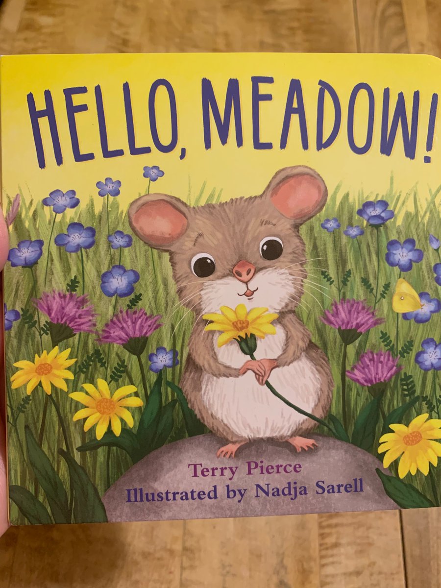 Excited to receive HELLO, MEADOW in the mail! What a sweet book to encourage little ones to respect meadows through simple acts- staying on the trails or boardwalk, leaving flowers for all to enjoy, etc. Nadja Sarell’s illustrations are darling. Thank you @terrycpierce