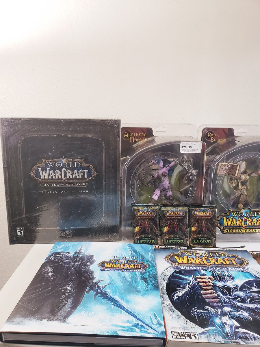 TheArtWarcraft's tweet photo. I'm Having my First Giveaway on this Page! I'm doing a Mega giveaway $350 of blizzard goods out of my pocket 
BFA CE, WotLk Artbook ,  TCG 
 (To Enter )  U.S. only ( sorry EU ) 
✅ Retweet
✅ must be a follower 
✅ your favorite quote from Wow 
Winner will be picked June 12th! 🏆 https://t.co/XDh85Aa3wN