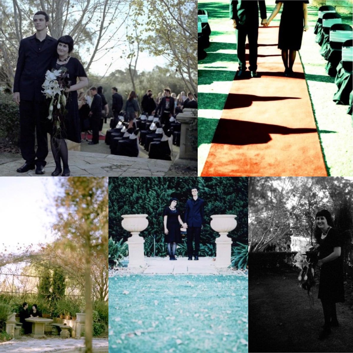 17 years ago today a couple young goth kids got married. 🖤 you <a href="/BreeMateljan/">Bree Mateljan</a>.