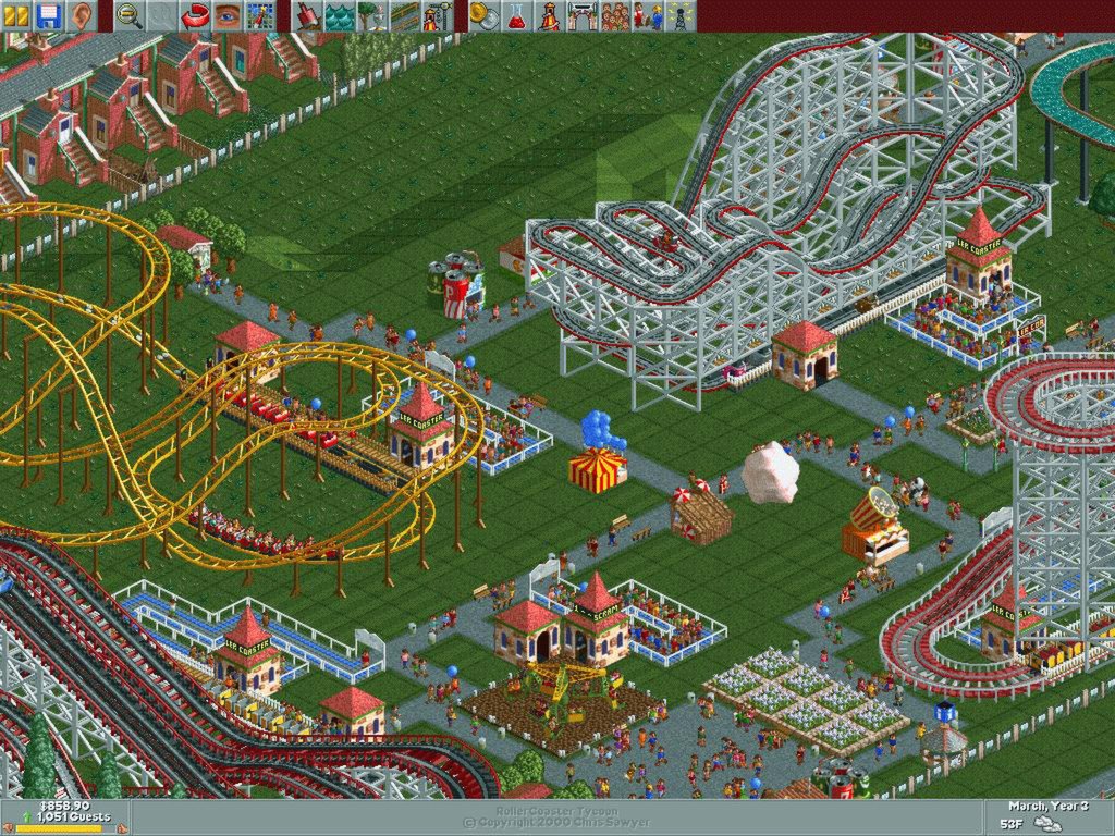RollerCoaster Tycoon Demo : Chris Sawyer Productions : Free Download, Borrow, and Streaming : Internet Archive