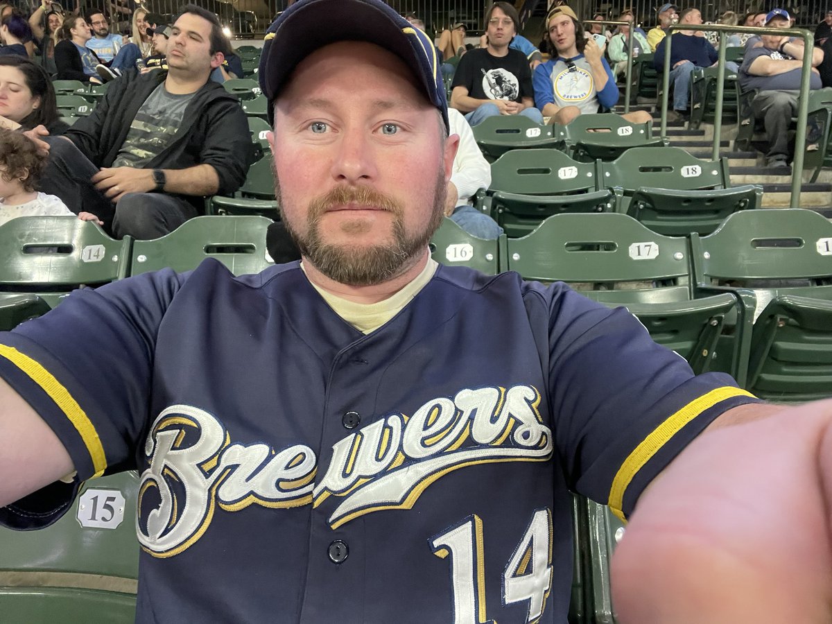 thescorewi's tweet photo. Hey #ScoreSquad guess the name of the player who’s jersey @BJ_DeGroot is wearing at tonight’s game and we’ll give away 5 #TheScoreWI t-shirts. Comment below and use the hashtag #RandomScore https://t.co/lKknaE5yDn