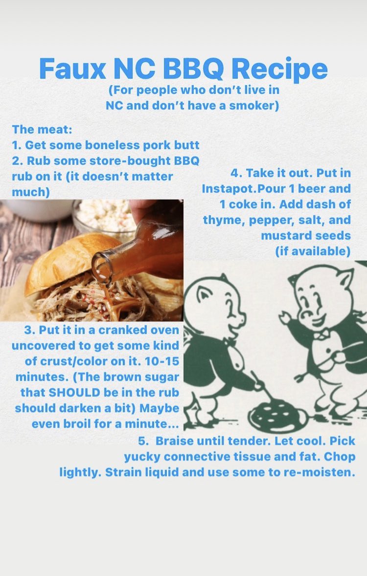 By request. Bonus points for people who know the origin of the pigs! #bbq #bbqrecipe #carolinabbq #chefedhardy #instapotrecipes