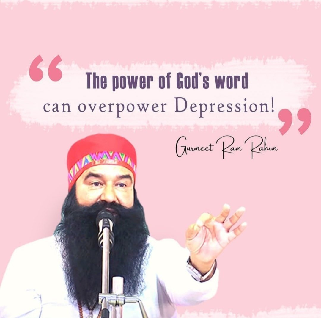 Meditation is the most powerful tool to #BeatDepression The benefits of meditation span across physical, mental and spiritual dimensions, and once you get used to it, you will never look back.Saint Gurmeet Ram Rahim Ji  guided millions to do so.