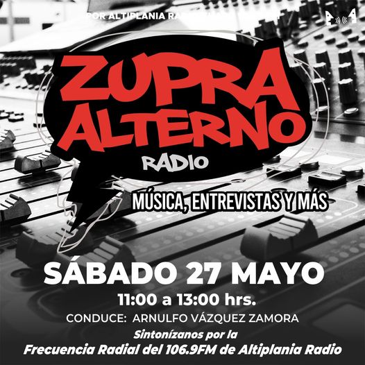 ARNULFOVAZQUEZ's tweet image. #ALTERNATIVEROCKMUSICANDMORE #TIMEPASSESWITHGOODMUSIC #TODOSLOSSÁBADOS #ZUPRAALTERNO #ROCKYOTRASALTERNATIVAS #SÁBADO027MAYO #APARTIRDELAS11DELAMAÑANA #ALTIPLANIARADIO106PUNTO9FM #CONDUCEARNULFOVZ #DGPHYAYOL #SAHAGUNENSES #MX2023

radioytelevision.hidalgo.gob.mx/pag/radiotepea…