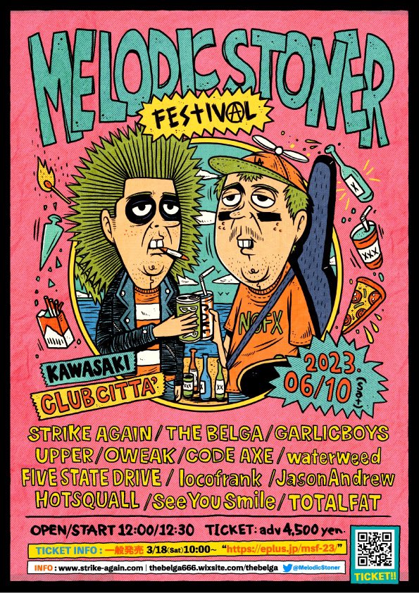 THEBELGA666's tweet photo. 【ライブ情報】
6.10(土)川崎CLUB CITTA'
♦︎MELODIC STONER FESTIVAL♦︎
♠︎e+予約♠︎
https://t.co/F83cbd4pmo
#STRIKE_AGAIN
#GARLICBOYS
#UPPER
#OWEAK
#CODE_AXE
#waterweed
#FIVE_STATE_DRIVE
#locofrank
#JasonAndrew
#HOTSQUALL
#See_You_Smile
#TOTALFAT
#THE_BELGA https://t.co/JsdAyeED3y