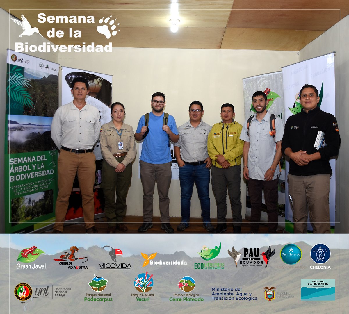 GrupoGreenJewel's tweet photo. SEMANA DE LA BIODIVERSIDAD
Áreas Protegidas Biodiversas
#ParqueNacionalPodocarpus #ParqueNacionalYacuri #ReservaBiológicaCerroPlateado #ReservaPrivadaElMadrigal #GIBS #EcolíderesLaCascarilla #GreenJewel #PAULoja #MICOVIDA #UNL #SanGerardo #Chelonia #ParqueUniversitarioLaArgelia https://t.co/PXNFPZvTYh