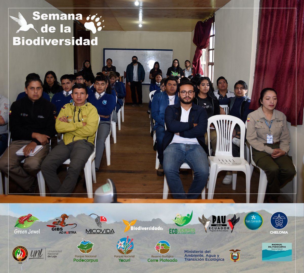 GrupoGreenJewel's tweet photo. SEMANA DE LA BIODIVERSIDAD
Áreas Protegidas Biodiversas
#ParqueNacionalPodocarpus #ParqueNacionalYacuri #ReservaBiológicaCerroPlateado #ReservaPrivadaElMadrigal #GIBS #EcolíderesLaCascarilla #GreenJewel #PAULoja #MICOVIDA #UNL #SanGerardo #Chelonia #ParqueUniversitarioLaArgelia https://t.co/PXNFPZvTYh