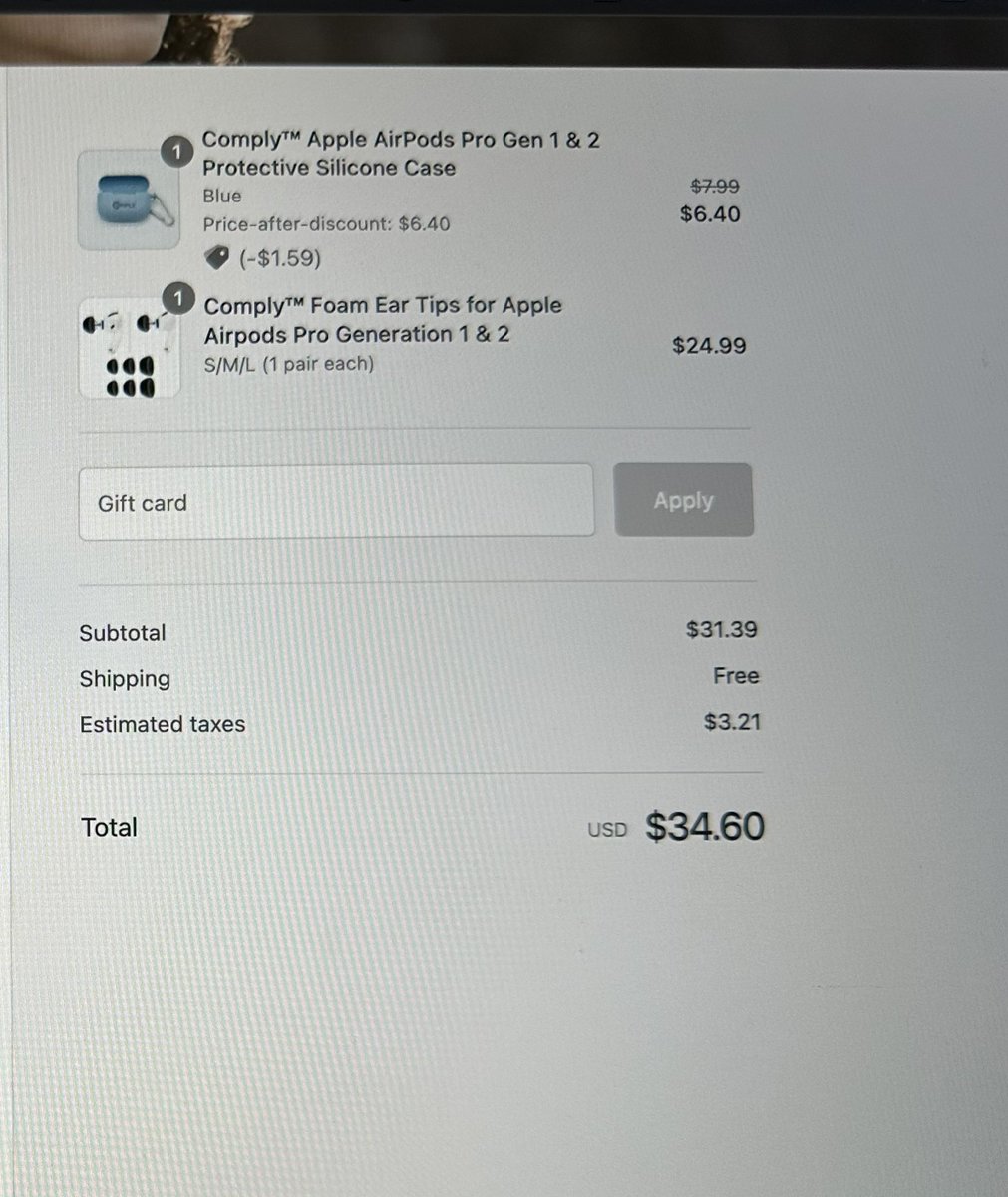 DemetriusMartin's tweet photo. @Complyfoam so your site lied. Offered 20% off for #MemorialDay and donation to #woundedwarriorproject - made it seem to work then when at checkout it upped the price - #baitswitch https://t.co/NpWJKp4lyV