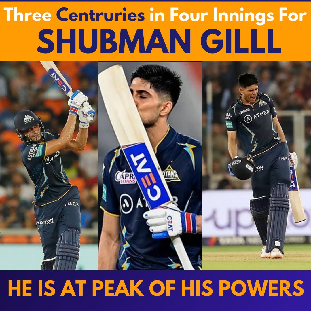 It was an absolute carnage from #ShubmanGill and once again Gill notched up the triple-figure mark yet again, scoring his #thirdcentury in the #IPL2023 season.  
t.ly/wBlC

#GTvsMI #ipl2023 #RohitSharma #cricket #gujarattitans #IPLCentury #ShubmanGillfc #iplupdates