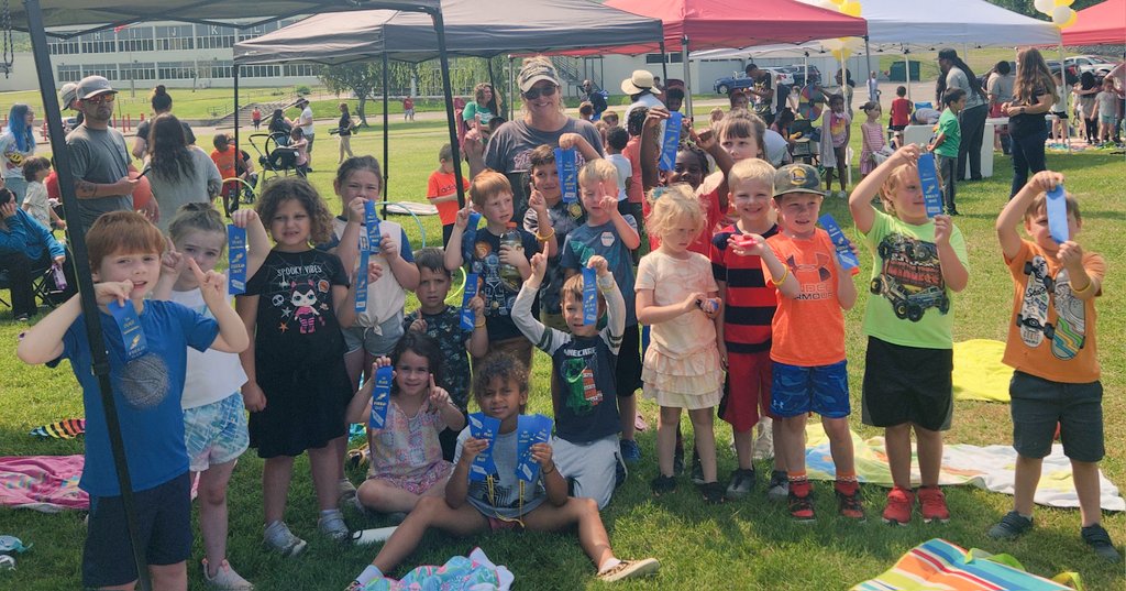 Field day 2023 was a success. My kindergartens are all heart!