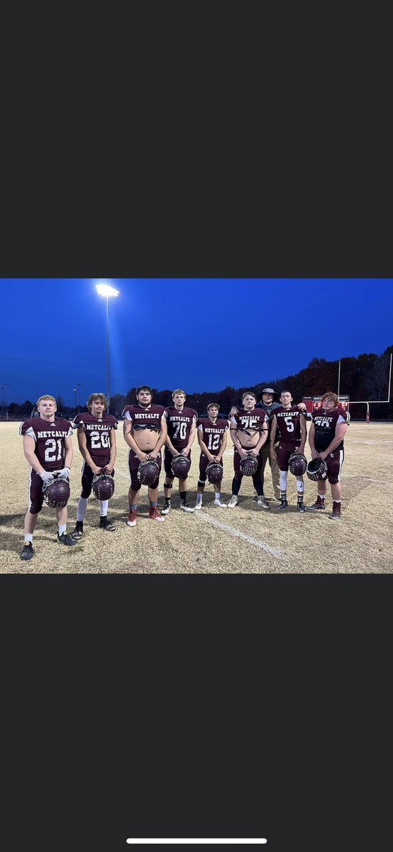 Congrats to the 2023 seniors. You boys will be missed. #metcalfemuscle