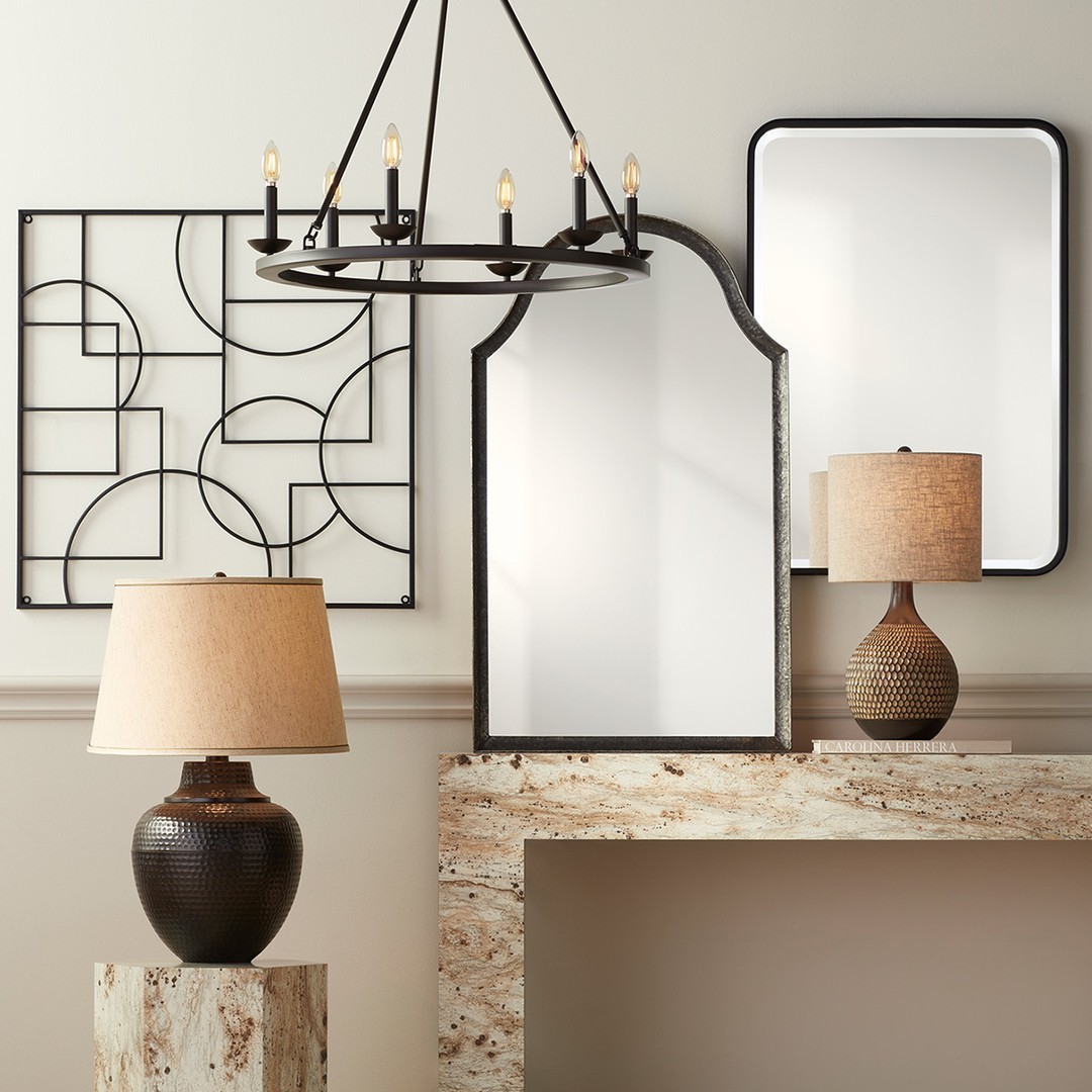 Rustic Moods 💛 Let bronze finishes and eye-catching forms glow in your space. #myLampsPlus

Shop rustic designs: bit.ly/3MiSuPj

#Chandelier #Candelabra #TableLamp #Rustic #RusticDesign #Bronze #Metal #MatteBlack #ArchWallMirror #RectangularWallMirror #MidCenturyModern