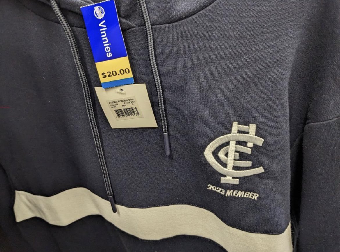 Carlton supporters doing Carlton supporter things…