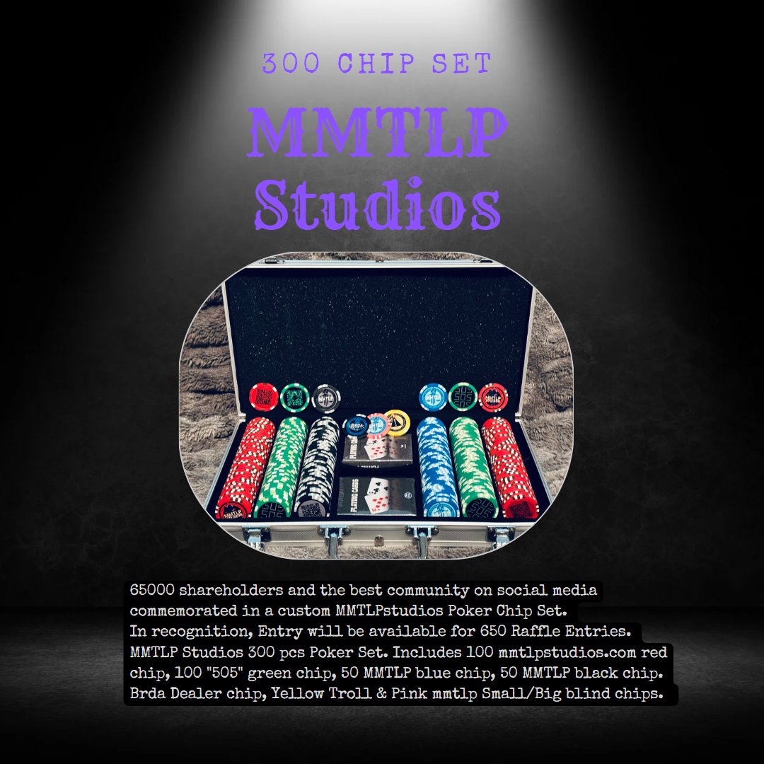 SnowMoxie's tweet photo. #MMTLPstudios 300 Chip set is going to be given away?!?! Go to https://t.co/ojX5rbhhCn to find out how to enter. Visit https://t.co/4paIcxepHx to get your own custom ticker chips, available NOW! #MMTLP #Together #FamilyWin https://t.co/5x7TG9dHJc