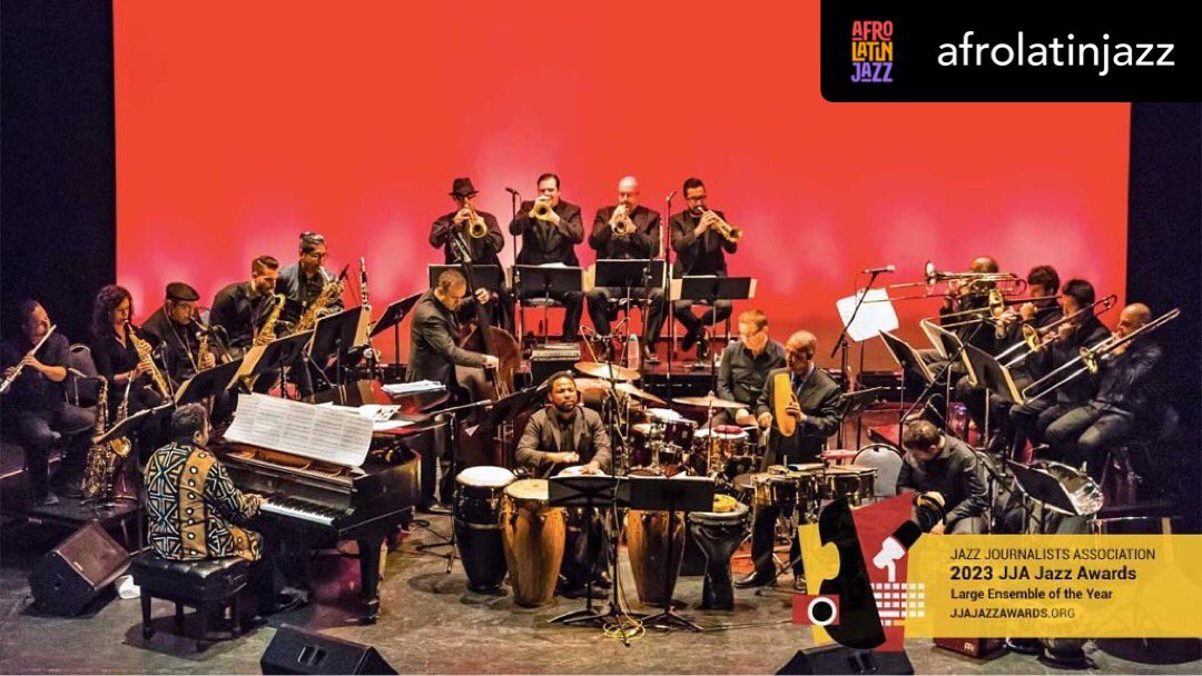 jjajazzawards's tweet photo. Says @afrolatinjazz ¡Los Premios #JazzJournalists del 28º seleccionaron a ArturoO'Farrill y la AfroLatinJazzOrchestra como los GANADORESdel premio, en la categoría deLargeEnsem del año Be muy honrados y agradecidos por su consideración, lo que nos anima a seguir adelante siempre https://t.co/mQOBjgIJdu